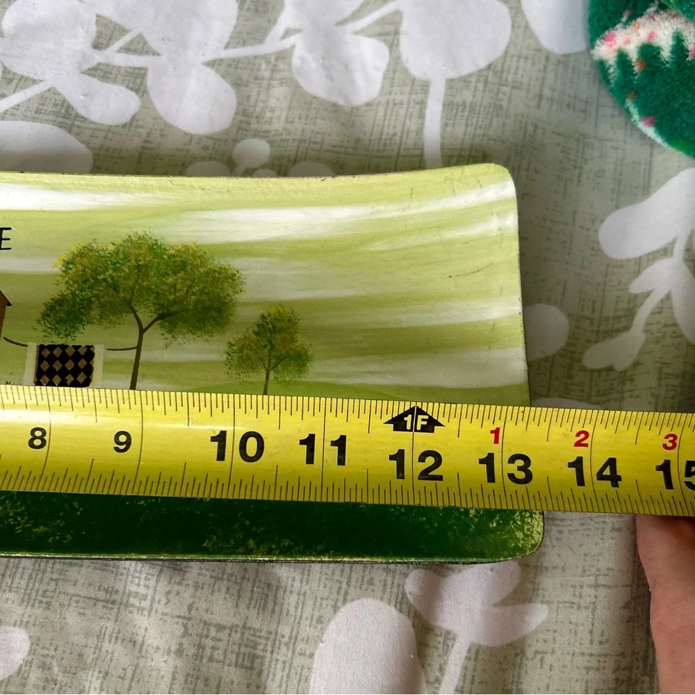 VTG Hand Painted Charming Country Farm Land Cow Bless Our Home Wall Accent